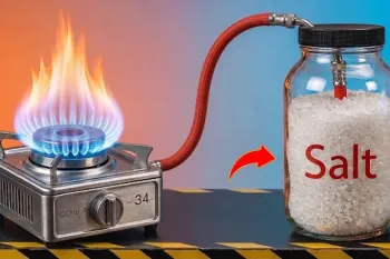 آموزش ساخت اجاق گاز نمکی بدون گاز و برق