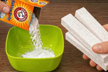 یونولیت را با جوش شیرین مخلوط کنید، چسب سنگ با ترکیب یونولیت و جوش شیرین
