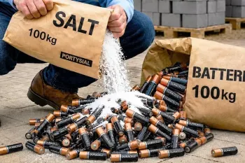 باتری ها را با نمک مخلوط کنید و پول دربیاورید! دیگه پول باتری جدید نمیدی