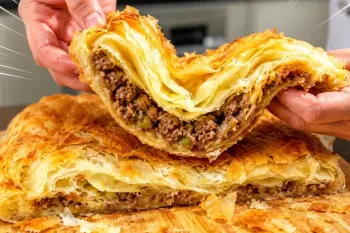 غذا با گوشت چرخکرده / طرز تهیه بورک هزار لا با مواد ساده