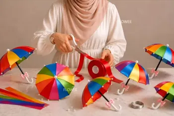 آموزش ساخت چتر روبانی آسان برای مبتدیان (خیلی آسان!)
