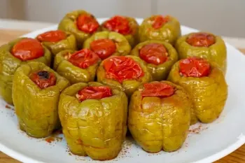 ترفند مهم در طرز تهیه فلفل دلمه ای پر شده / یک غذای مجلسی و خوشمزه