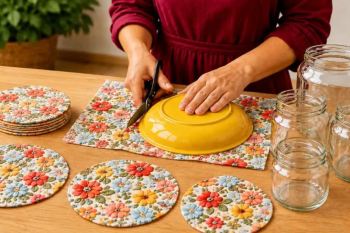 آموزش ساخت دکوراسیون شیک با تکه پارچه های اضافه