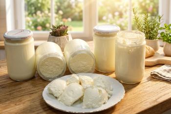 طرز تهیه ماست سفت و قالبی در شیشه ای؛ بدون ترش شدن و آب انداختن