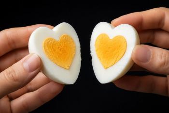آموزش پخت تخم مرغ آب پز قلبی ایده ای سریع و خلاقانه