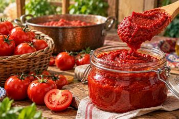 طرز تهیه رب گوجه فرنگی خانگی با مخلوط کن و صافی، با ماندگاری بالا