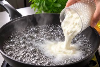 ماست را داخل آب داغ بریزید؛ طرز تهیه نان تابه ای بدون کثیف کاری