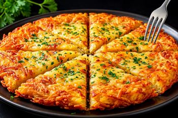 طرز تهیه پیتزای تابه ای فوری با سیب زمینی بدون نیاز به فر و خمیر