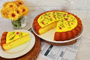 طرز تهیه کیک زعفرانی خوشمزه با عطر و بوی فوق العاده