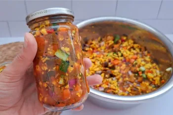 طرز تهیه ترشی بندری فوری و بسیار آسان