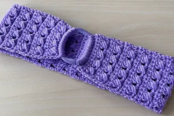 «آموزش بسیار آسان هدبند قلاب بافی ؛ مناسب برای مبتدی ها»