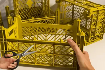 «ایده ای ساده برای دکور و کاردستی های کیوت با سبدهای دور ریختنی»