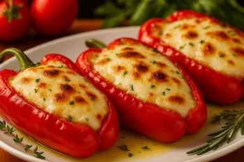 طرز تهیه فلفل دلمه ای شکم پر با مرغ / دستور ساده اما خاص و خوشمزه