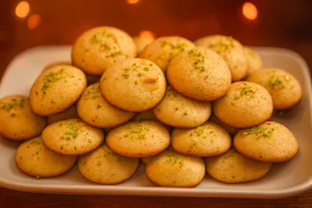 طرز تهیه کلوچه هل و گلاب ( با یه دونه تخم مرغ)