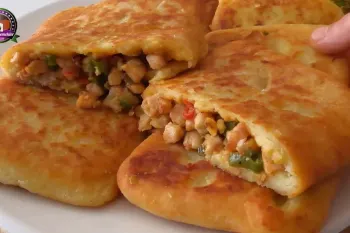 طرز تهیه یک غذای اقتصادی و لذیذ با سیب زمینی و سینه مرغ