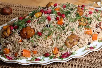 طرز تهیه شاه بلوط پلو / یک غذای فراموش شده زمستانی و پرخاصیت