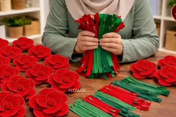 آموزش تبدیل زیپ های قدیمی به گل های رز خیره کننده