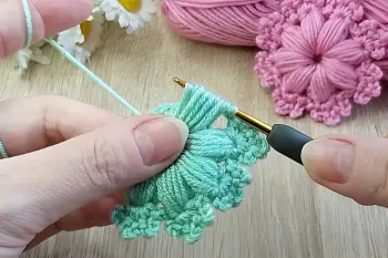 آموزش ساخت موتیف بافتنی قلاب بافی / فوق العاده ساده