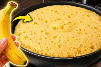 طرز تهیه دسر سریع با ۲ تا موز و ۱ تخم مرغ بدون فر و بدون آرد در ۵ دقیقه
