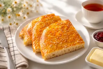طرز تهیه نان قندی ۳ سوته بدون خمیرمایه و ورز دادن