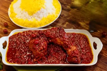 طرز تهیه خورش آلبالو با مرغ (مجلسی و خوشمزه)