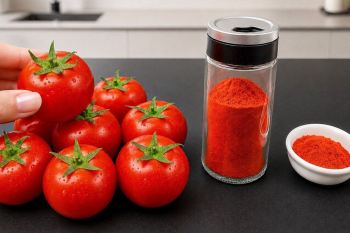 طرز تهیه پودر گوجه فرنگی با گوجه فرنگی های ارزان