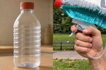 آموزش آسان ساخت یک تفنگ آبپاش خانگی با بطری پلاستیکی !!