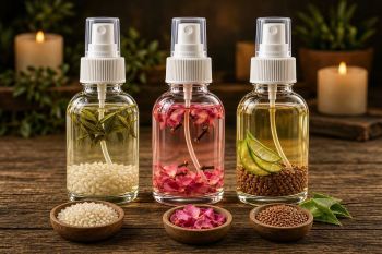 آموزش ساخت ۳ تونر گیاهی برای پوستی شاداب و هیدراته در خانه با مواد دم دستی