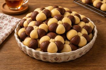 طرز تهیه های بای خونگی دو رنگ؛ نرم، خوشمزه و بدون فر