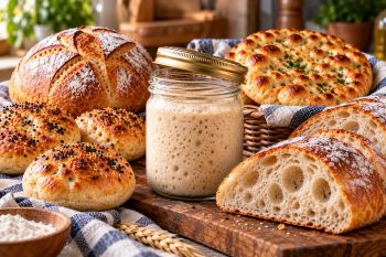 طرز تهیه خمیر ترش خانگی فقط با آرد و آب؛ برای پخت انواع نان