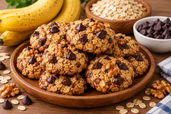 طرز تهیه کوکی رژیمی بدون شکر، روغن، تخم مرغ و فر؛ آسان و خوشمزه!