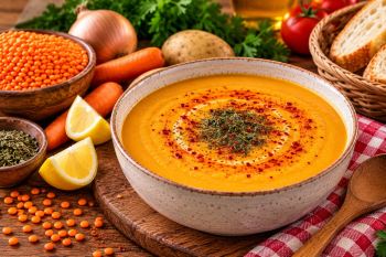 طرز تهیه سوپ عدس رستورانی ؛ ساده، اقتصادی و سیرکننده