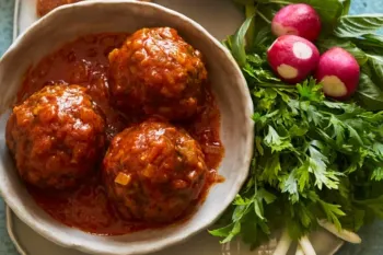 طرز تهیه کوفته بوقلمون در فر با سس مخصوص