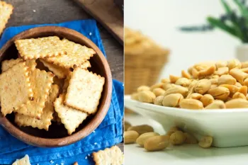 طرز تهیه کراکر بادام زمینی با طعم لذیذ و خواص بی نظیر