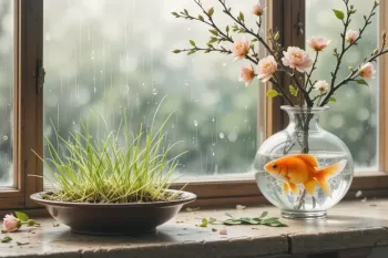 شعر هوای نو بهاری از اسدالله شعبانی با نم نم بارون و عید مبارک