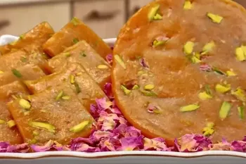طرز تهیه سوهان خونگی با عطر و مزه سوهان قم که کمتر از یک ساعت آماده می شود !