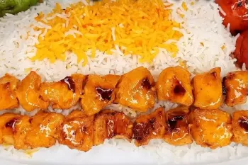 خوشمزه ترین جوجه کباب زعفرانی بدون زغال و منقل !