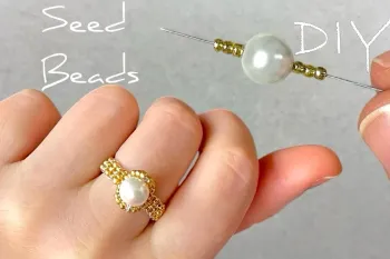 آموزش ساخت انگشتر با مروارید و مهره برای مبتدیان !