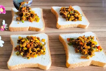 طرز تهیه ساندویچ بوقلمون و سبزیجات مناسب برای مهمانی ها !