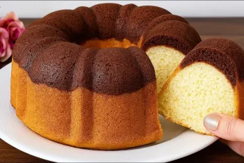 دستور پخت کیک وانیلی و شکلاتی نرم و آسان !