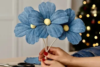 آموزش تبدیل شلوار جین قدیمی به گل های زیبا !