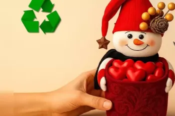 آموزش جاشکلاتی آدم برفی خندان، یک ایده هوشمندانه بازیافت !