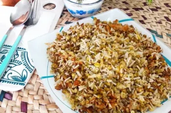 کالری ماش پلو : یک قاشق پلو ماش چند کالری دارد ؟