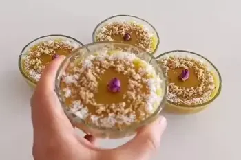 طرز تهیه کاچی زعفرانی با تمام نکات / دسر مقوی و خوشمزه !