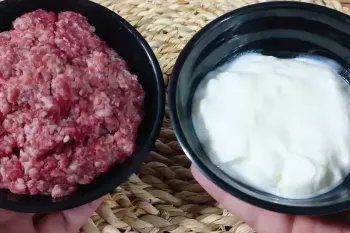 کمی گوشت چرخ کرده و ماست !حتی خودتم از خوشمزگی این غذا شگفت زده میشی !