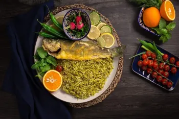 کالری سبزی پلو با ماهی چقدر است ؟