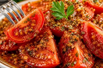 خوشمزه ترین پیش غذای گوجه فرنگی که تا حالا دیدین ! سالاد جادویی، آسان و سریع !