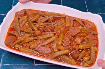 خوشمزه ترین خورشت بامیه مجلسی همراه نکات ساده ای که همه رو عاشق این غذا میکنه !