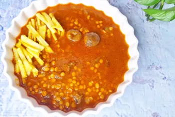 تهیه خورشت قیمه جا افتاده با مزه قیمه نذری