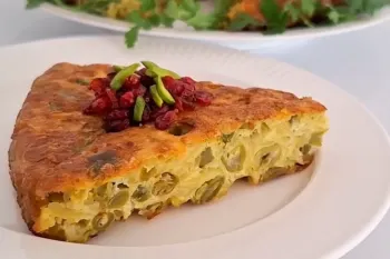 تهیه کوکو لوبیا سبز ساده / یک کوکو کم دردسر